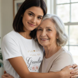Ich liebe mein Oma Blumen-T-Shirt für Frauen T-Shirt