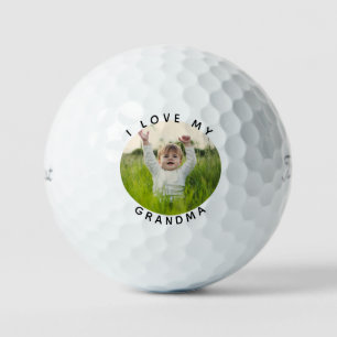 Ich liebe mein Oma Enkelkind Foto Titleist Golfball