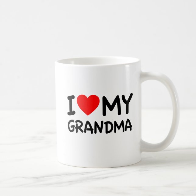Ich Liebe mein Oma Kaffeetasse (Rechts)