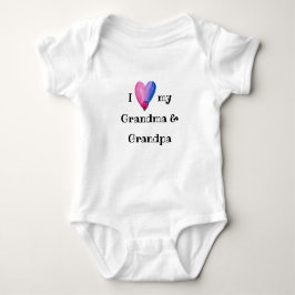 Ich Liebe mein Oma und Oma Baby Bodysuit Strampler