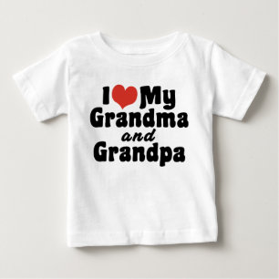 Ich Liebe mein Oma und Opa Baby T-shirt