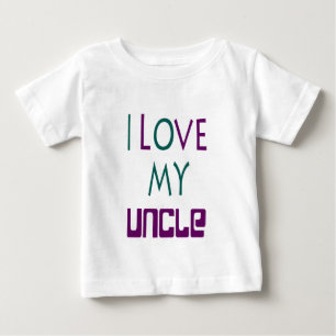 Ich liebe mein Onkel Baby Tee