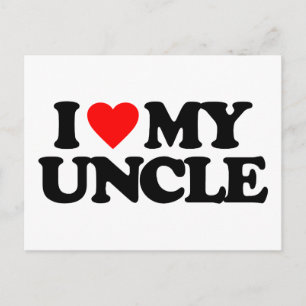 ICH LIEBE MEIN ONKEL POSTKARTE