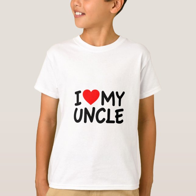 Ich Liebe mein Onkel T-Shirt (Vorderseite)