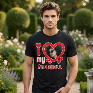 Ich Liebe mein Opa Personalisiert T-Shirt