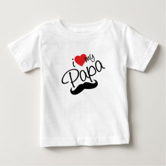 Ich Liebe mein Papa Baby T-shirt