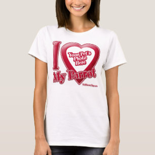 Ich Liebe mein Papagei - Foto T-Shirt
