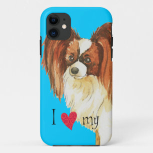 Ich Liebe mein Papillon iPhone 11 Hülle