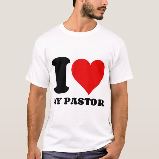 ICH LIEBE MEIN PASTOR T-Shirt (Vorderseite)