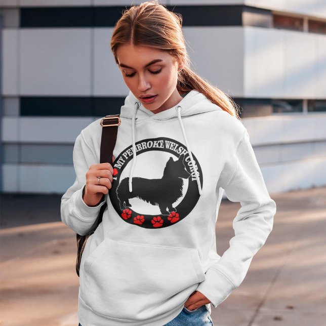 Ich Liebe mein Pembroke Welsh Corgi Hoodie (Von Creator hochgeladen)