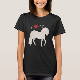 Ich Liebe mein Percheron Pferd für Frauen und Männ T-Shirt
