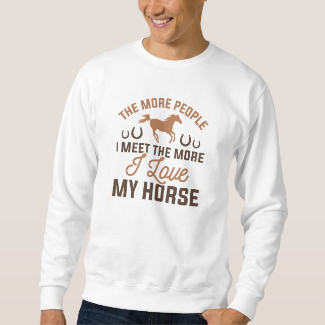 Ich Liebe mein Pferd Sweatshirt (Vorderseite)
