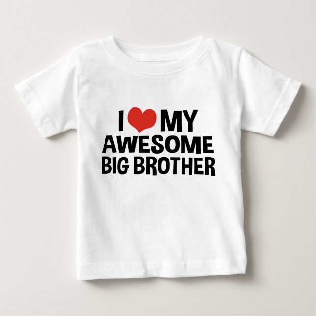 Ich Liebe mein Phantastischer großer Bruder Baby T-shirt (Vorderseite)