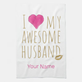 Ich Liebe mein Phantastisches Ehemännchen Hochzeit Geschirrtuch