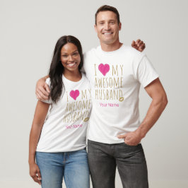 Ich Liebe mein Phantastisches Ehemännchen Hochzeit T-Shirt