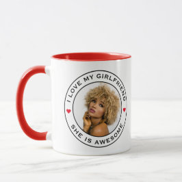 Ich Liebe mein Phantastisches Foto Girlfriend Text Tasse