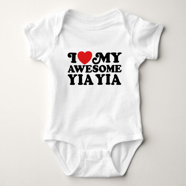 Ich Liebe mein Phantastisches Yia Yia Baby Strampler (Vorderseite)