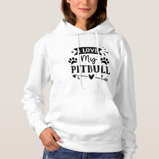 Ich Liebe mein Pitbull - Frauenhorodie Hoodie