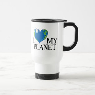 Ich Liebe mein Planet Reisetuch Reisebecher