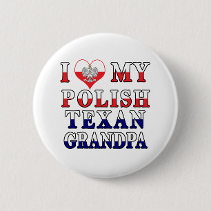 Ich Liebe mein Polnisch Opa Button
