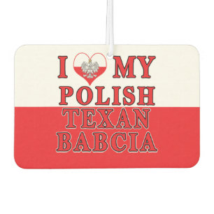 Ich Liebe mein Polnisch Texan Babcia Autolufterfrischer