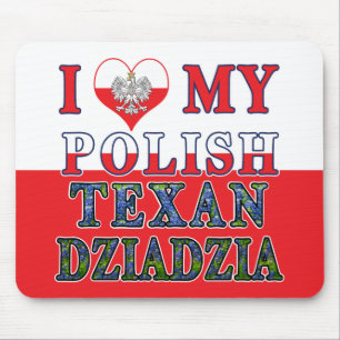 Ich Liebe mein Polnisch Texan Dziadzia Mousepad