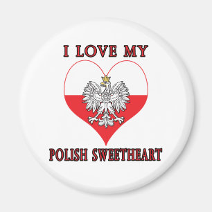 Ich Liebe mein polnischer Liebling Magnet