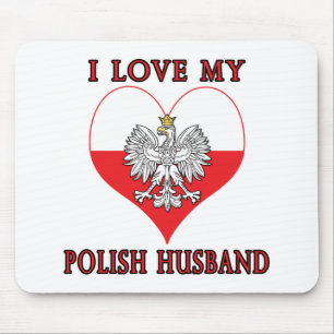 Ich Liebe mein polnisches Ehemann Mousepad