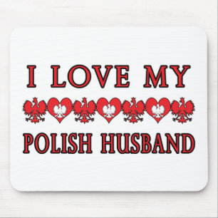 Ich Liebe mein polnisches Ehemann Mousepad