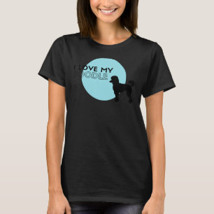 Ich Liebe mein Poodle Blue T-Shirt