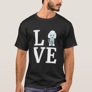 Ich Liebe mein Poodle Poodle Gif Hund T-Shirt