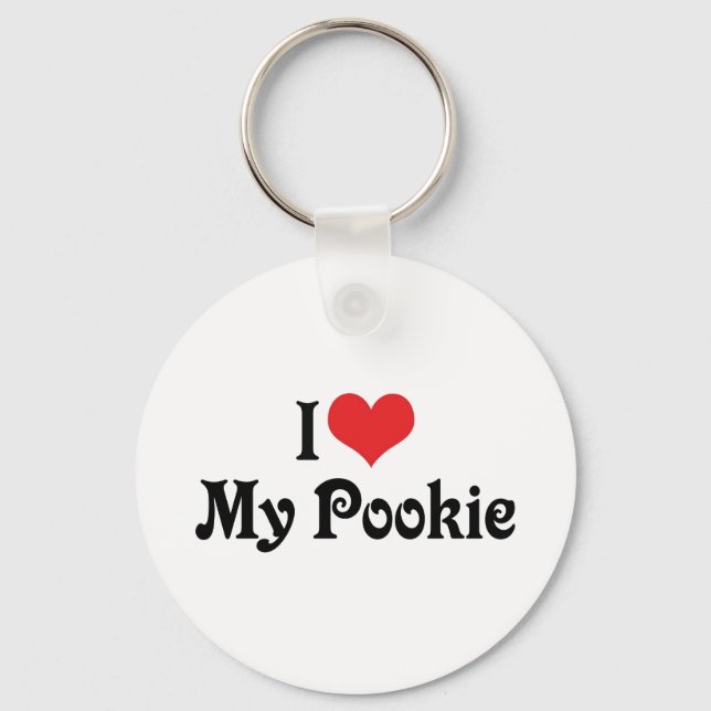 Ich Liebe mein Pookie Schlüsselanhänger (Vorderseite)