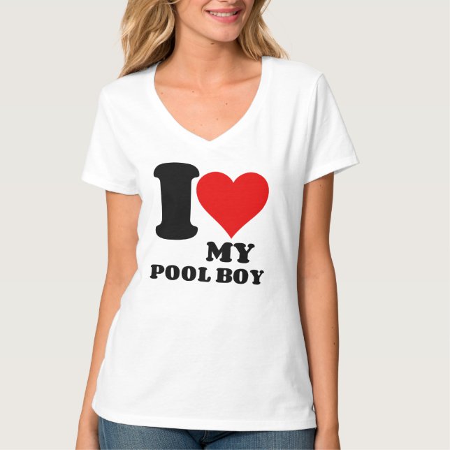 ICH LIEBE MEIN POOL-KÖRPER T-Shirt (Vorderseite)