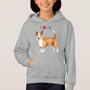 Ich Liebe mein Portugiesisch Podengo Pequeno T - S Hoodie
