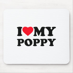 Ich liebe mein Ppy Herz Opa Familie  Mousepad
