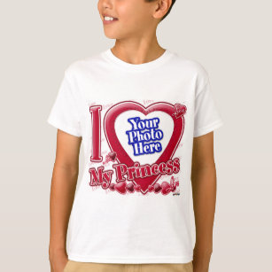 Ich Liebe Mein Prinzessin - Herz - Foto T-Shirt
