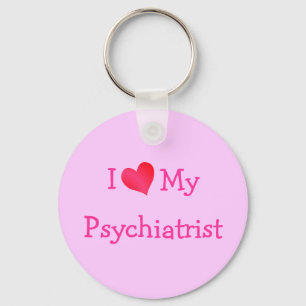 Ich Liebe mein Psychiater Schlüsselanhänger