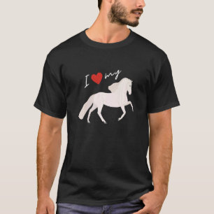 Ich liebe mein Pura-Raza-Española-Andalusier-Pferd T-Shirt
