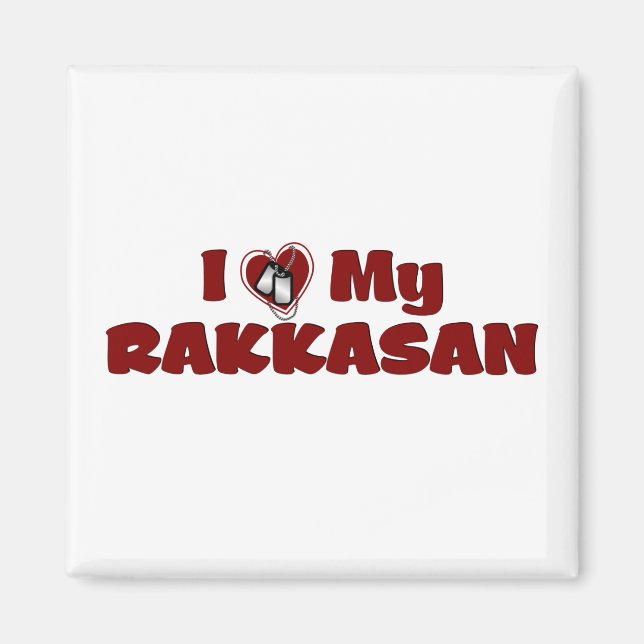 Ich Liebe mein RAKKASAN Magnet (Vorne)