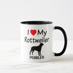 Ich Liebe mein Rottweiler Hund Tasse