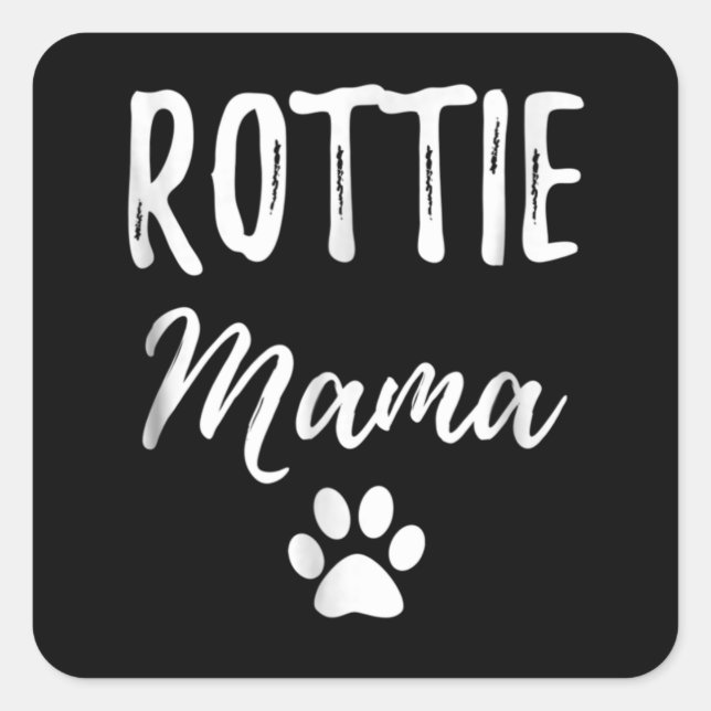 Ich Liebe mein Rottweiler Quadratischer Aufkleber (Vorderseite)