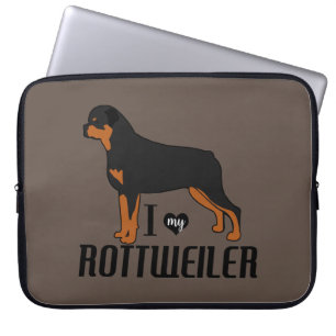 Ich Liebe mein Rottweiler Rottie Dog Laptopschutzhülle