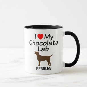 Ich Liebe mein Schokolade Labrador Hund Tasse