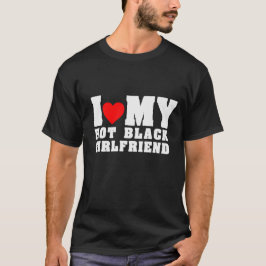 Ich Liebe mein schwarzes Girlfiend Outfit T-Shirt