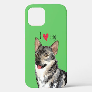 Ich Liebe mein schwedisches Vallhund Case-Mate iPhone Hülle