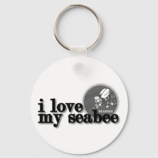 Ich Liebe mein Seebad mit dem Seabee-Logo Schlüsselanhänger