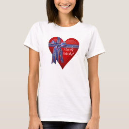 Ich Liebe mein Seemann Herz mit Band T-Shirt