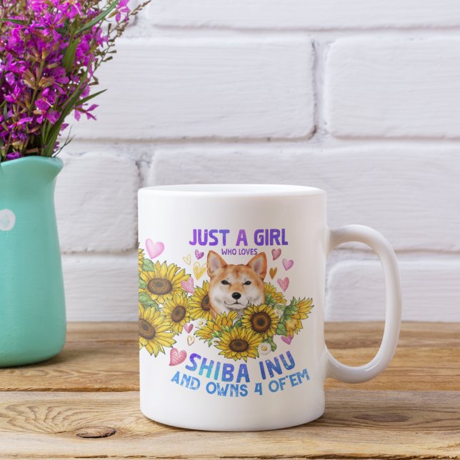 Ich Liebe mein Shiba Inu Hund Pet Glühender Herzka Kaffeetasse (Von Creator hochgeladen)