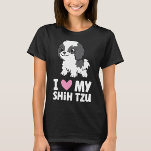 Ich Liebe mein Shih Tzu Dog Funny Shih Tzu Eigentü T-Shirt
