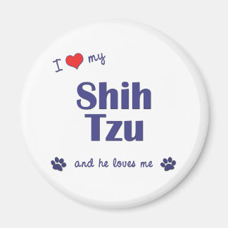 Ich Liebe mein Shih Tzu (Männerhund) Magnet